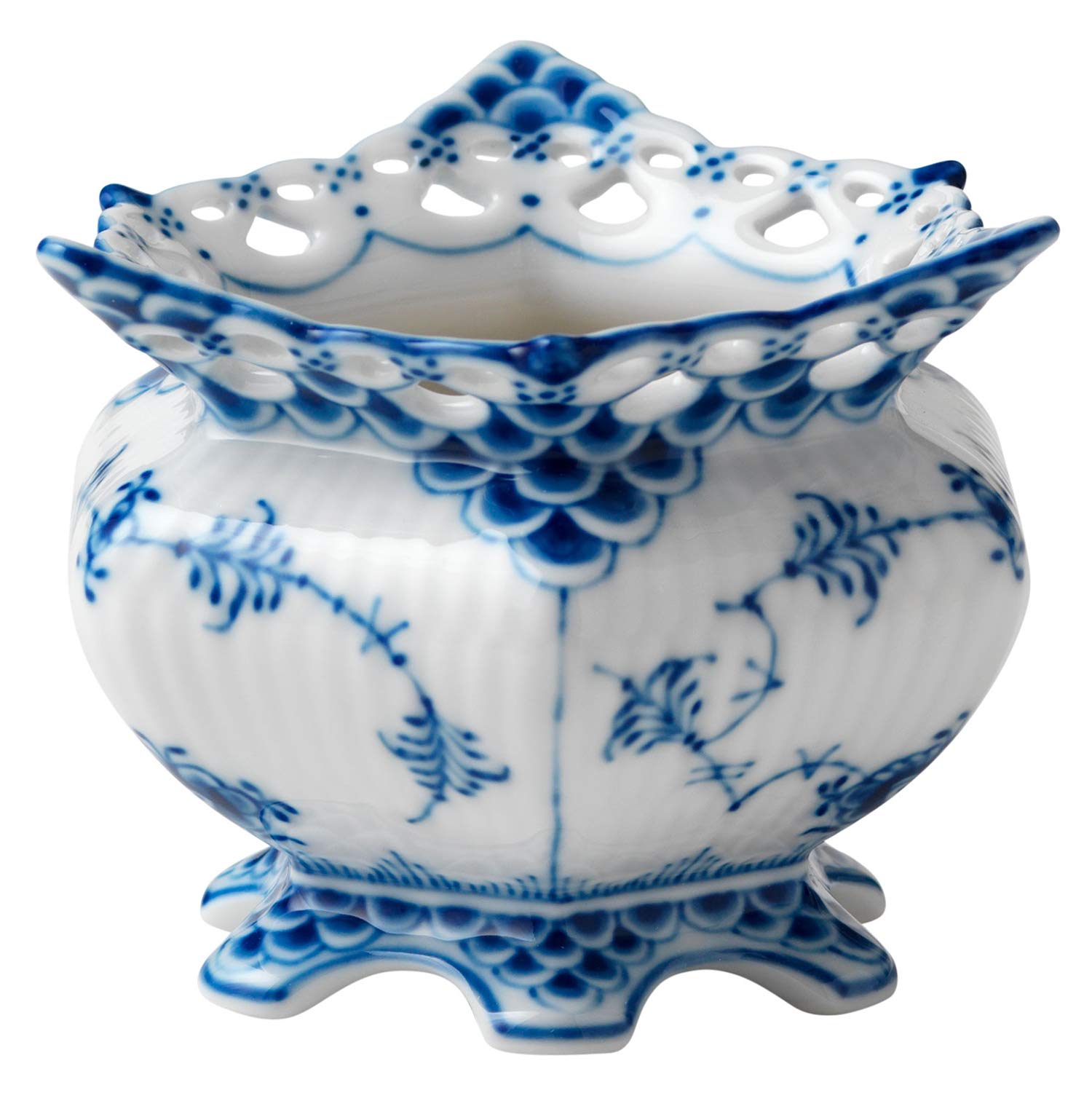

[Regular Imported Product] Royal Copenhagen Blue Fluted Full Lace Sugar Bowl S Wedding Gift 1017229