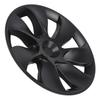 4PCS 19in Wheel Hub Cap Whirlwind Style Sporty Wheel Rim Cover Replacement For Tesla Model Y 2020 To 2023 Matte Black