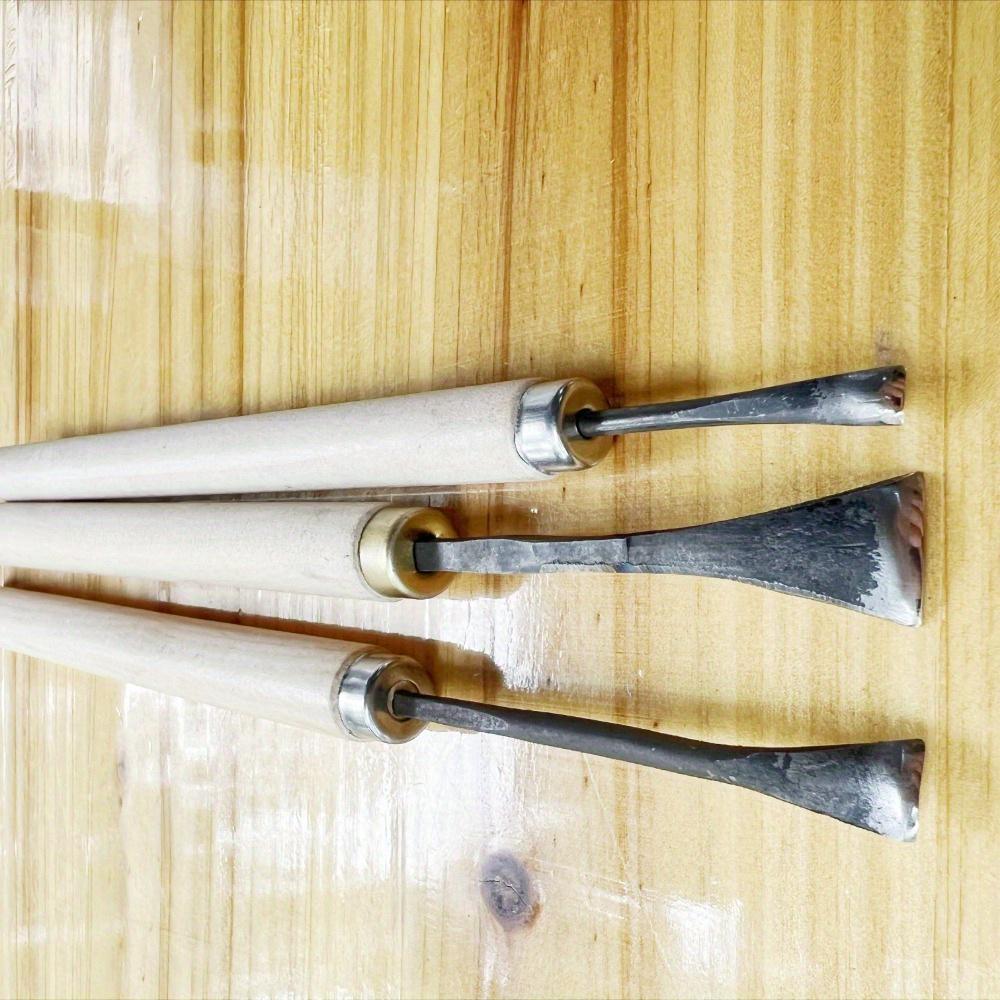 1 Stück Handgeschmiedetes Stahl Holzschnitzwerkzeug - Rund H Bogen Manuelles Gravurmesser mit Löffelschnitzer für Präzisionsholzbearbeitungsprojekte, Holzbearbeitungswerkzeuge