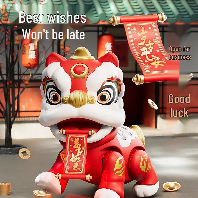Electric Dancing Lion: Musical, Swaying, Light-Up Walking Doll Gift
