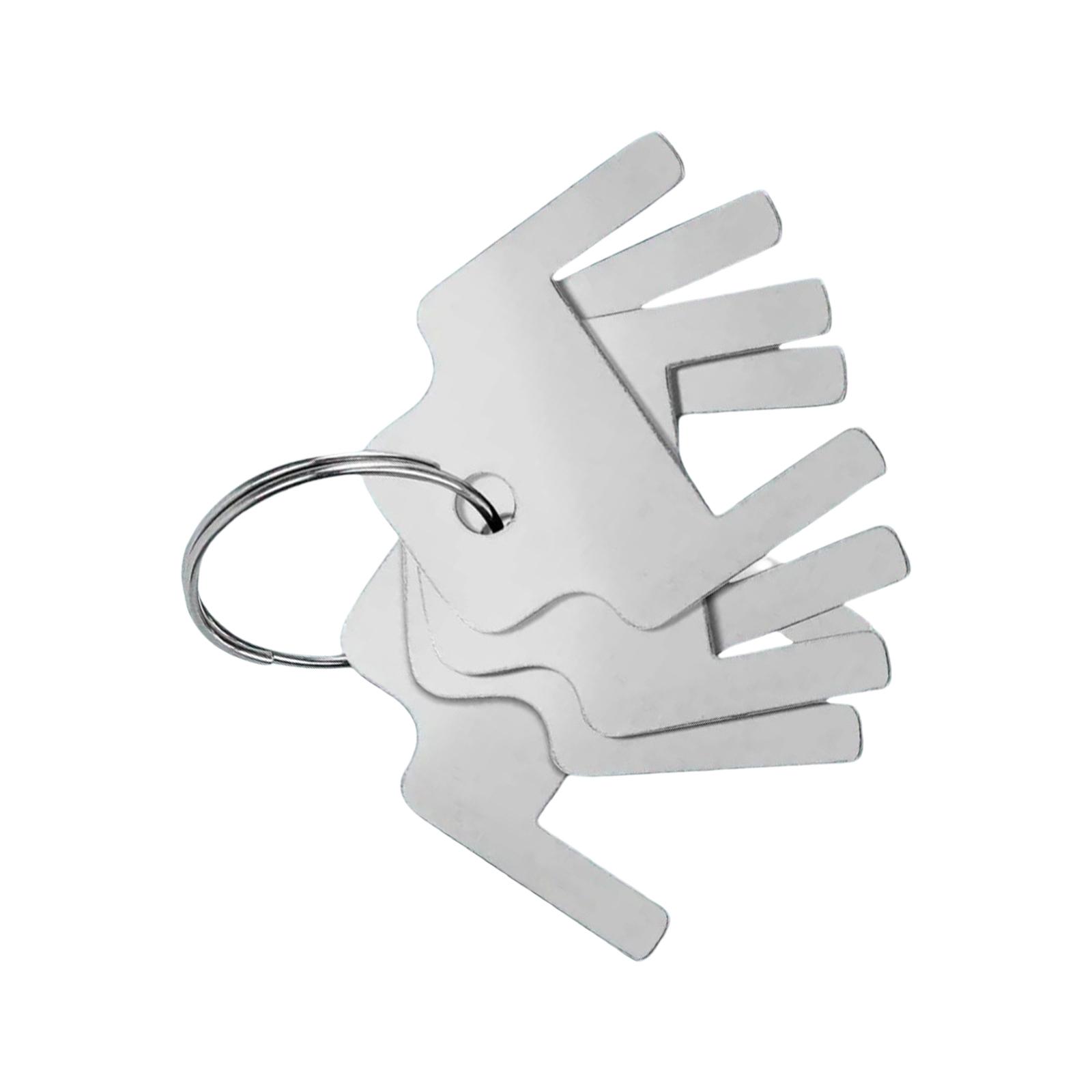 

Упаковка из 6 ключей для диспенсеров в туалетных комнатах, прочная нержавеющая сталь, коммерческое качество, с брелоками для профессионалов по обслуживанию