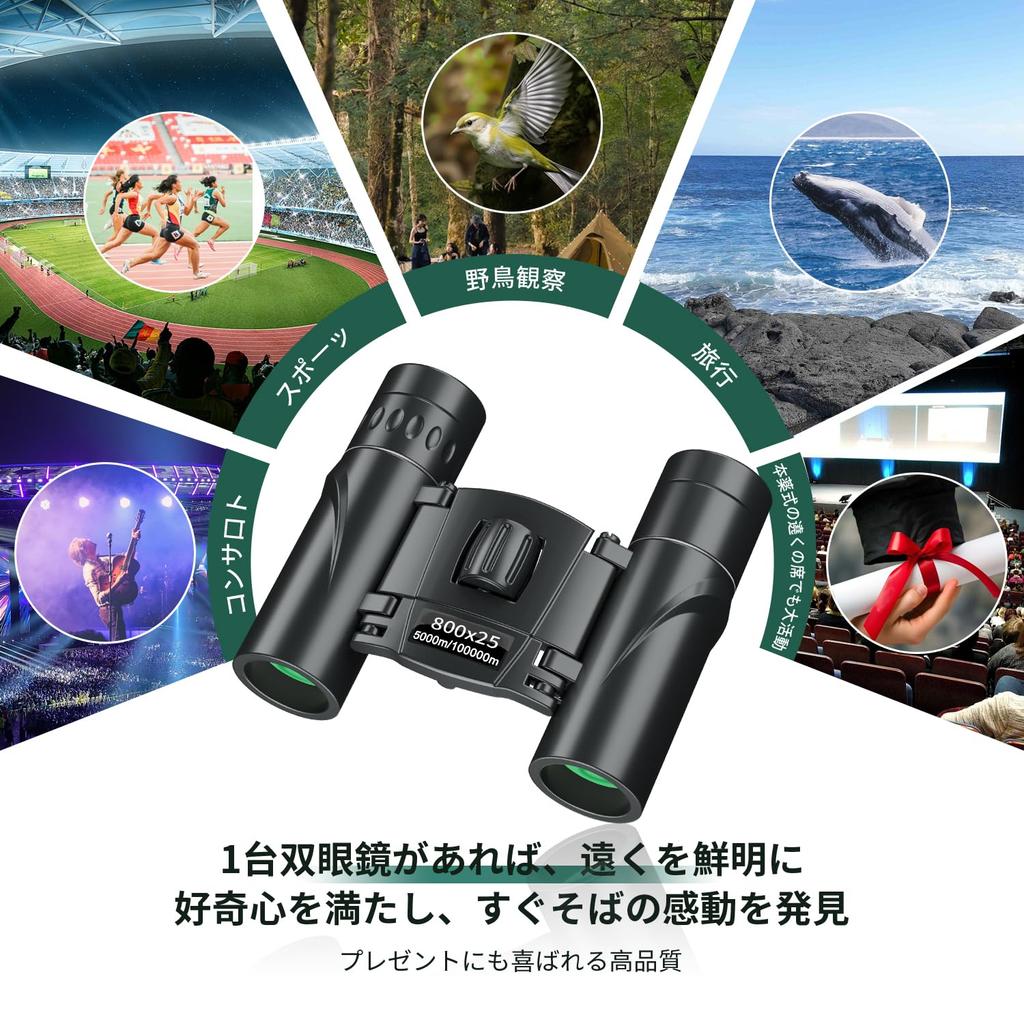Binoculars for Live 20x Opera Compact Technology 2025 BAK4 Prism X FMC for Lightweight Glasses Adjustable for Japanese Instruction Manual Included