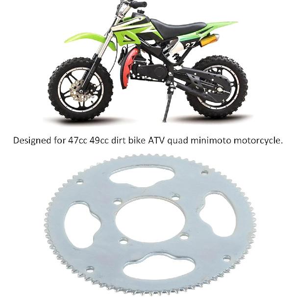 VGEBY 54mm 80 Teeth Sprocket, Rear Chain Sprocket for 47cc 49cc Dirt ATV Quad Minimoto Motorcycle, 25H Steel Sprocket with Long Service Life