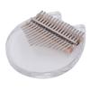 Thumb Finger Piano 17 Key Acrylic Transparent Bear Pattern Board Easy Playing Kalimba Instrument