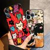 Cartoon Cat Case for Apple iPhone 17 Pro Max 14 15 Pro 7 8 11 XR XS MAX 13 Air 12 16 Funda Phone Cover