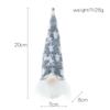 Christmas Decorations Night Light Forest Old Man with Light Gnome Doll Pendant Luminous Christmas Tree Pendant