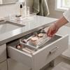 2 PCS Transparent Bathroom Tray Acrylic Acrylic Organizer Tray Practical Clear Vanity Tray  Counter