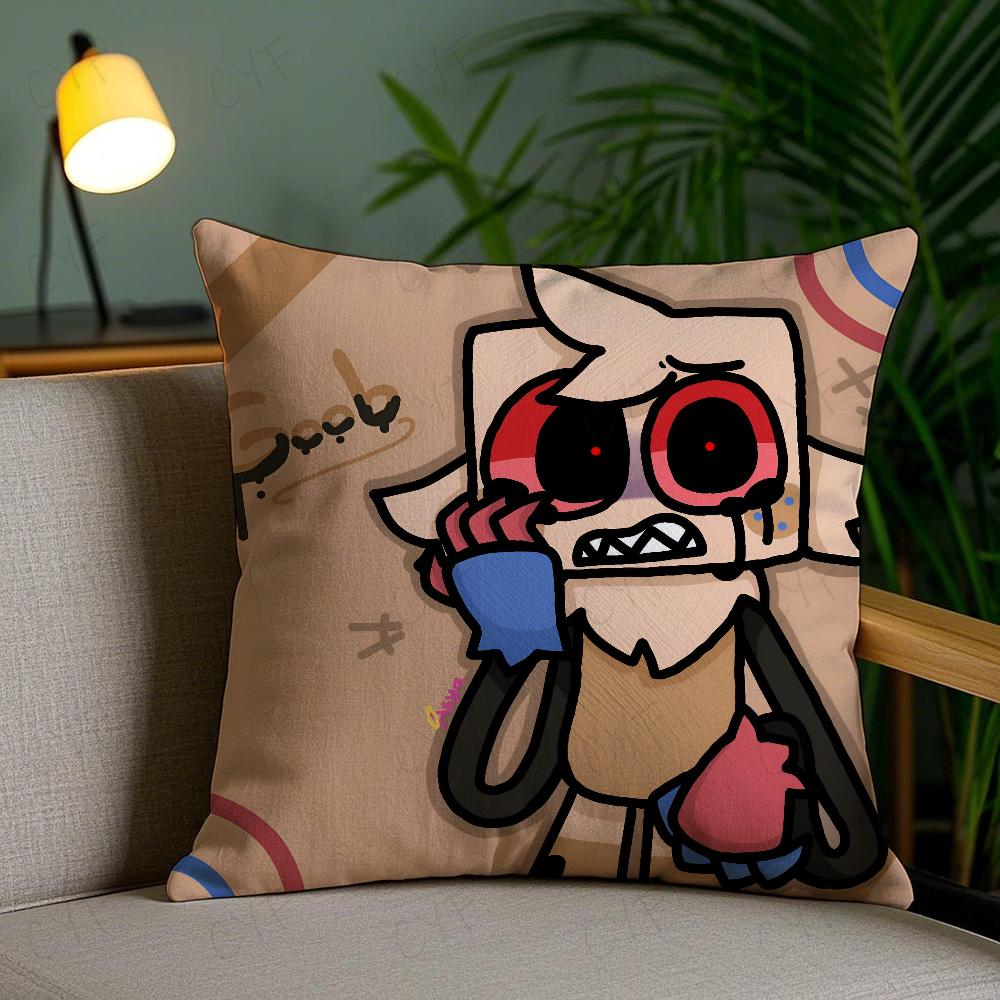 Kissenbezug von Game Dandys World, milbenabweisend, mit unsichtbarem Reißverschluss, seidig-kurzplüschig, ideal für Sofakissen