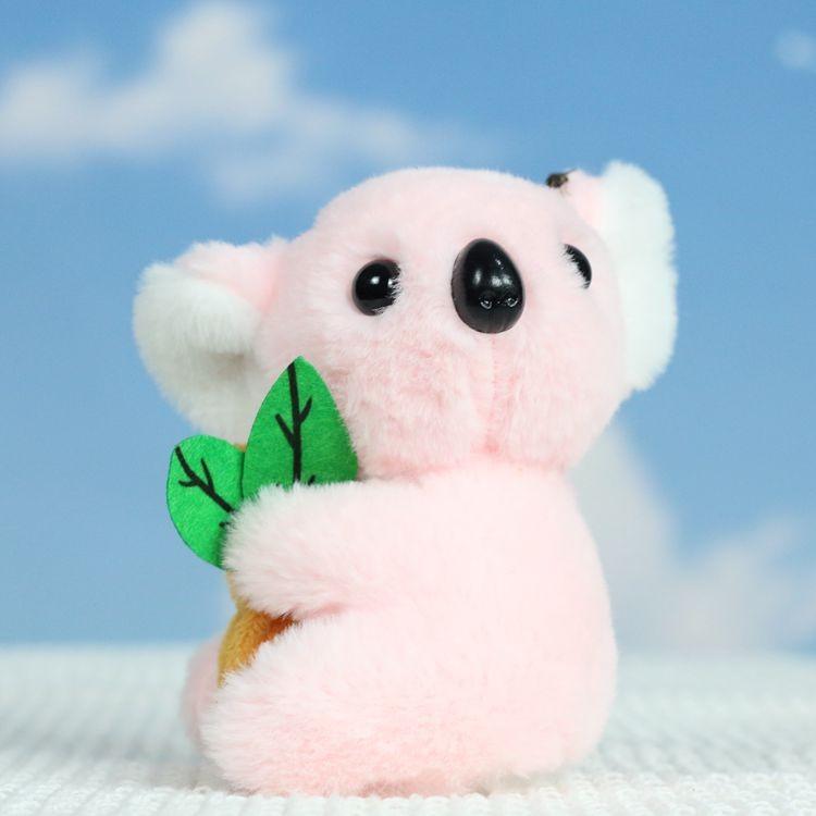 

Cute Plush Koala Doll Keychain With Super Soft Fabric Ideal For Collectors розовый