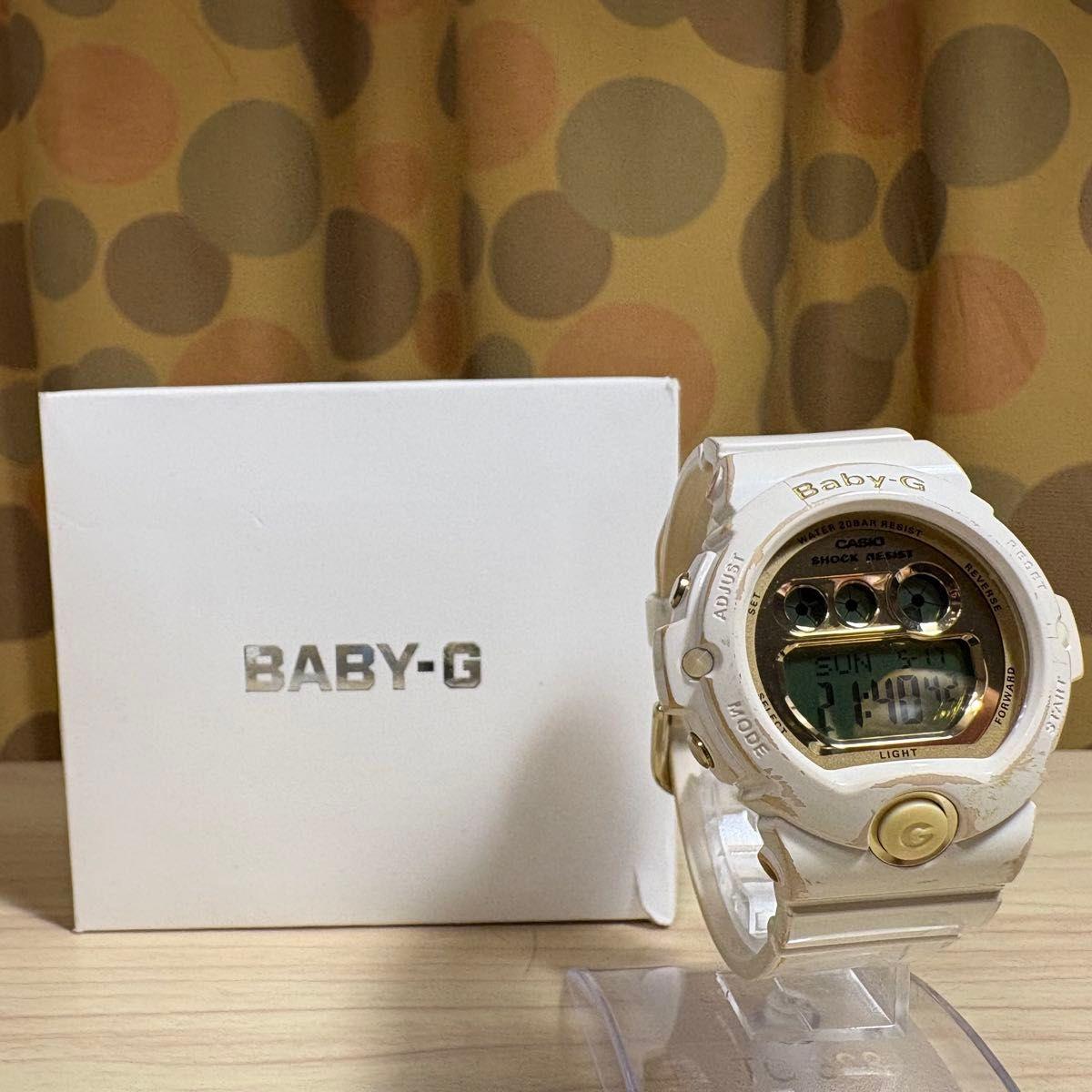 [Working item] CASIO Baby-G digital watch white BG-6901 with box