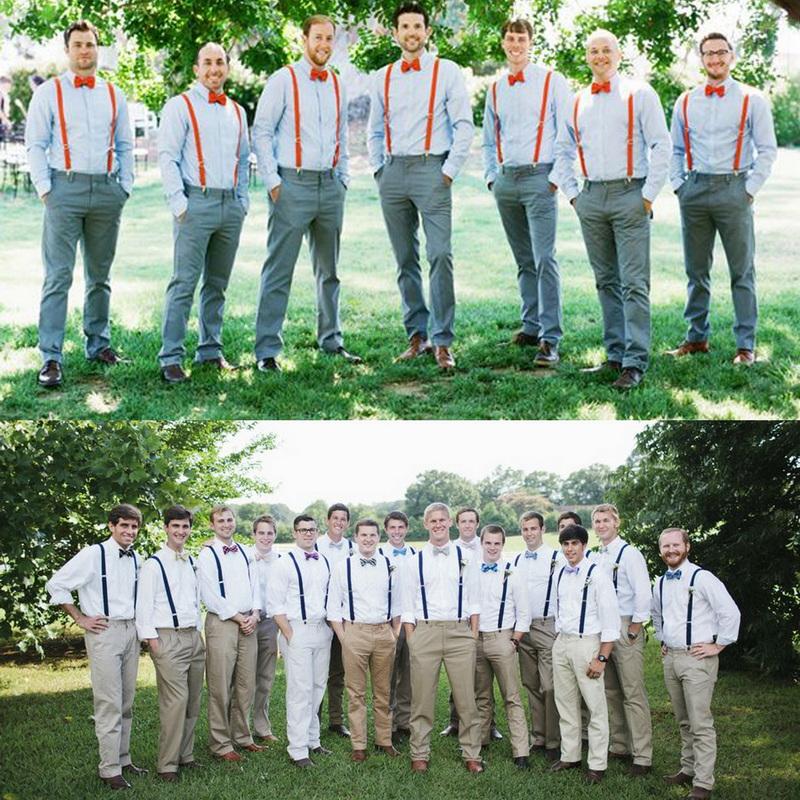 Ensemble classique de bretelles et nœud papillon, bretelles élastiques réglables en Y de 2,5 cm de large avec 3 clips, nœud papillon tissé pré-noué de 12 cm, taille unique pour hommes et femmes