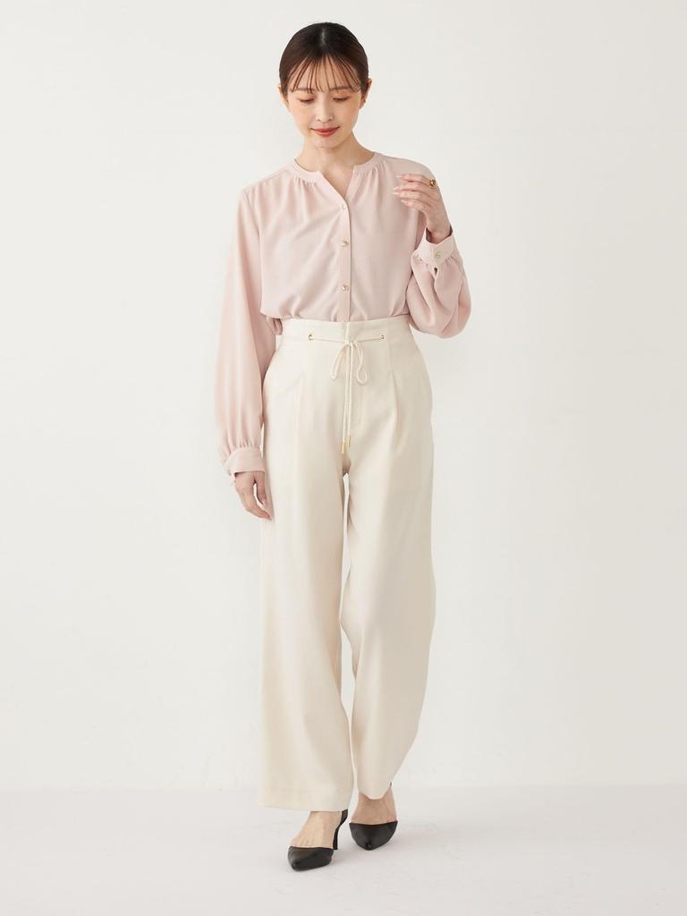 Ships Colors Women's Wool-Like Easy Pants, Hand Washable, Off-White, Size M, 223180008