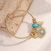 1PC Women's Fashion Pan Family Multi Element Beaded Devil's Eye Bracelet Zircon Suitable for Date, Party, Festival Gift