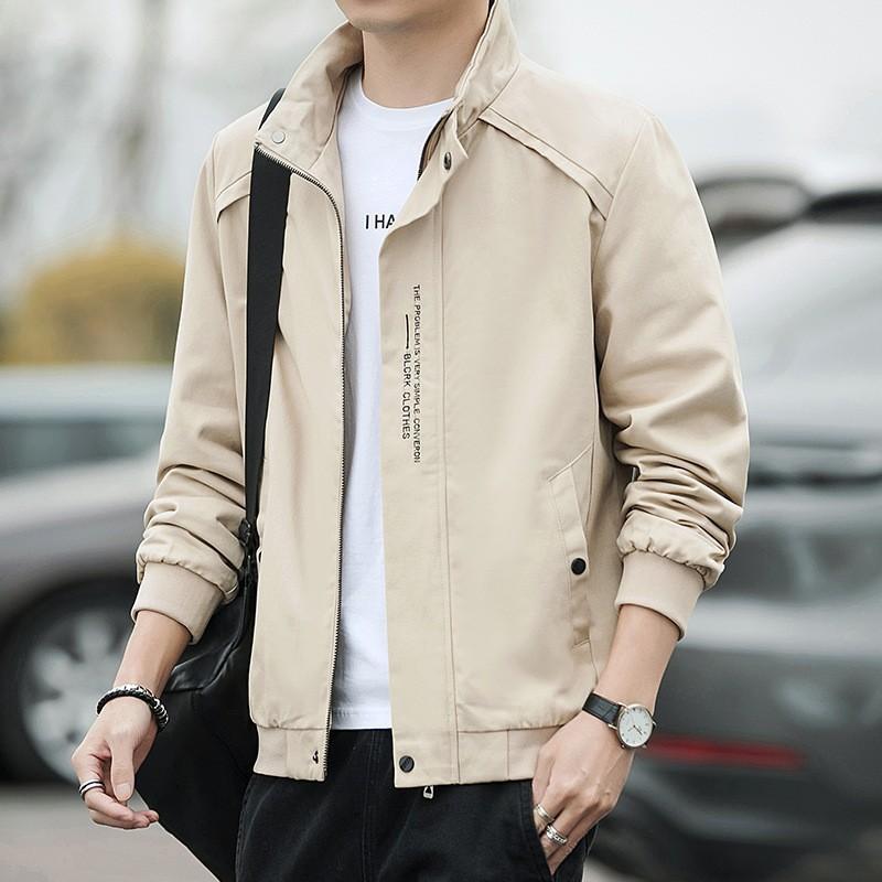 Coat Men's Spring and Autumn Casual Men's Top Autumn New Tooling Clothes Trendy Men's Jacket