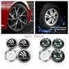 4pcs 56mm+60mm Car Wheel Center Hub Cap Rim Cover Emblem Stickers For Skoda Octavia Fabia Kamiq Kapoq Kodiaq Rapid SCALA Superb