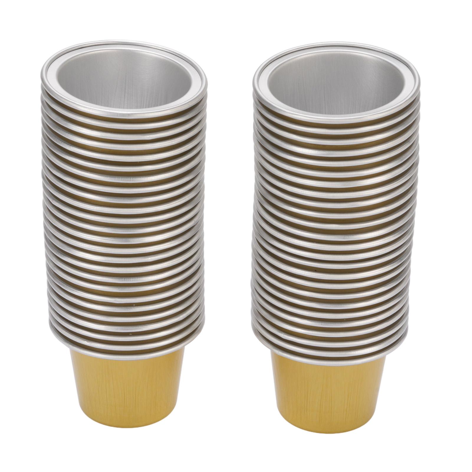 

50PCS Aluminum Foil Lids with 50PCS 15ml Coffee Capsules Coffee Pods Seal Lids Stickers with Spoon and Brush Gold L золотой