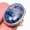 Natural Sodalite Gemstone Handmade 925 Sterling Silver Jewelry Ring Size 10 AR-16462