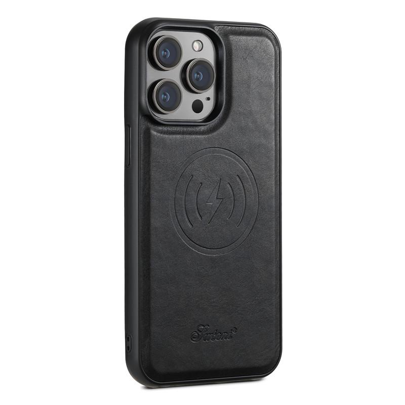 

EUCAGR Магнитный чехол-кошелек 2-в-1 с Magsafe, съемный, кожаный, для iPhone 12 13 14 15 16 17 Pro Max Plus 16E 17 Air, с держателем For iPhone 16E