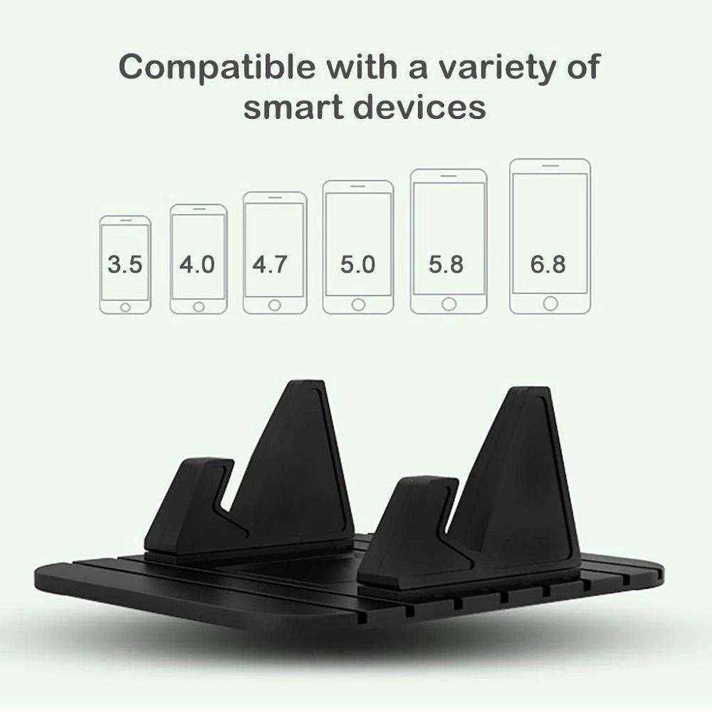 Silikon Anti-Rutsch-Matte Auto Armaturenbrett Halter Universell Schreibtisch Handy Ständer Halterung für iPhone Samsung Xiaomi im Auto GPS Halter