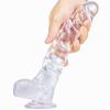 Big Keel Transparent Penis Large Simulation Fake Penis Crystal Color Female Masturbation Device Adult Products