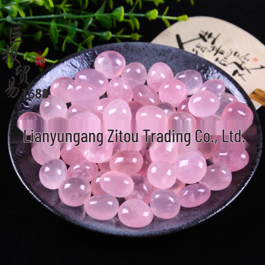 Starlight Pink Mozambique Crystal Rolling Stone Toy