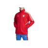 adidas FC Bayern Condivo 22 Rain Jacket Fashion Waterproof Hidden Hood Football Long Sleeve Retro Sports Stand Collar Jacket Men Jacket Red HU1263