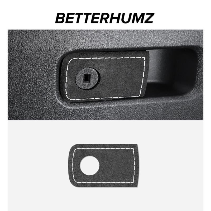 Made of Alcantara Betterhumz For Ford F-150 SVT Raptor -2025 Co-pilot Glove Box Trim Sticker Tuning Car Interior Accessories