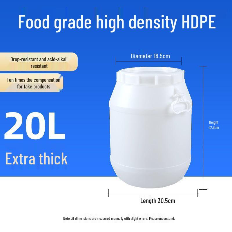Multifunctional Square Food Grade Plastic Bucket: Composting, Water Storage, Fermentation, Oil Drum, Honey Seal, Chemical Use.
