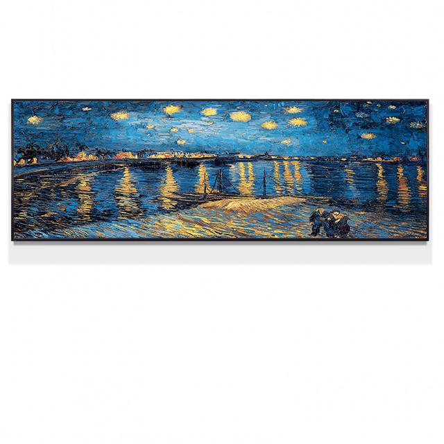 Impressionist Van Gogh Artworks Canvas Oil Paintings Abstract Wheat Field Almond Blossom Starry Night Poster Home Decor No Frame No Frame