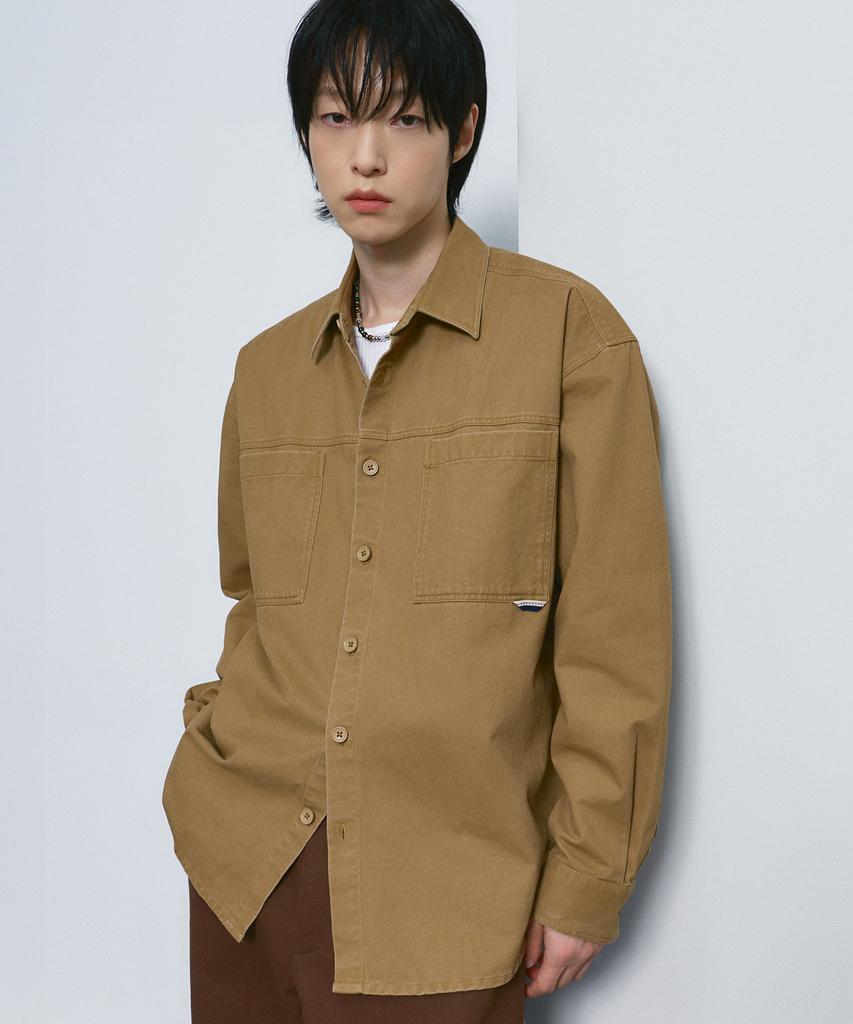 LXT Cotton Washed Overshirt Jacket [Camel]