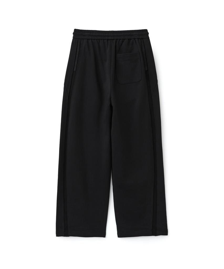 AOTT Single-Pleat Line Taping Sweatpants Black