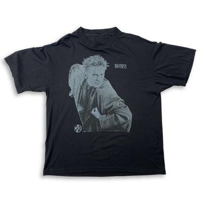 Lata 80. Public Image LTD Happy Black Tour PIL Koszulka Czarna Unisex