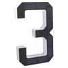 Solar Lighted House Number 3 Water Proof Auto Light Sensor LED Illuminated Address Number for Home Hotel Shop