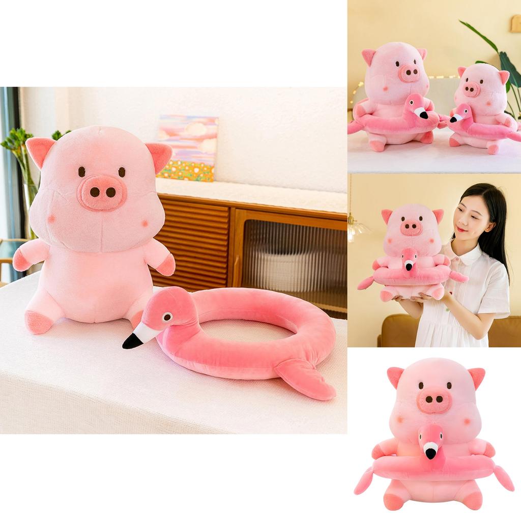 Adorable Cream Pig Plush Toy Soft Animal Doll For Kids And Decorative Pillow 35cm To 60cm Sizes