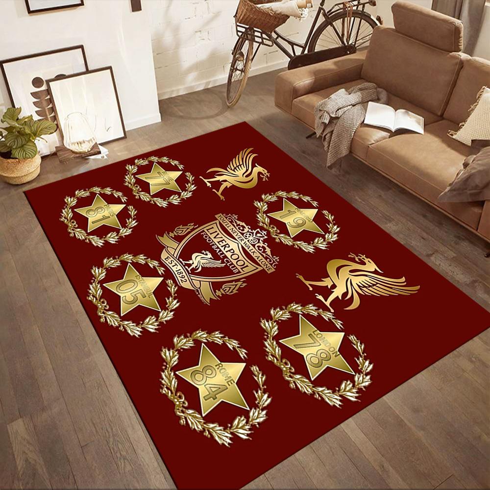 Liverpool Football Club Carpet Perfect For Study Room Hallway Decorate Room Living Rooms Antislip Rug Anime Office Decor Spiritual Gift