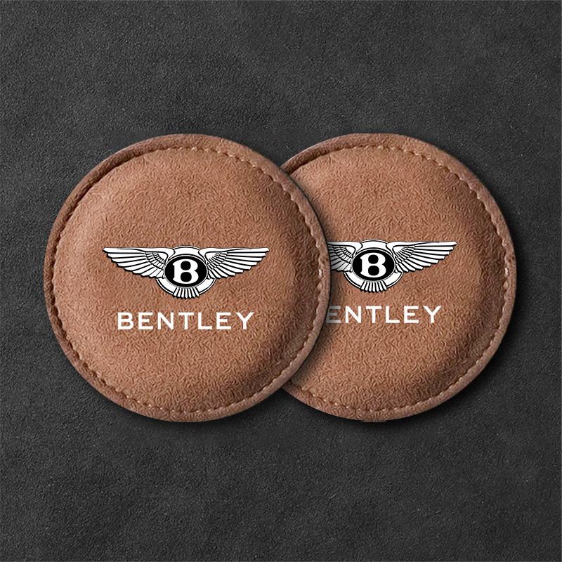 

2Pcs B-Bentley-B Car Water Cup Pad Coaster Non-Slip Mat For New Bentley Flying Spur Continental GT Bentayga Mulsanne Accessories