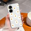 For Huawei Enjoy 80 P50 70x Y6 Y5 Y8p P40 Summer Fresh Flower Pattern Phone Cover Transparent Soft Silicone Anti Fall Protective Shell For Huawei Case