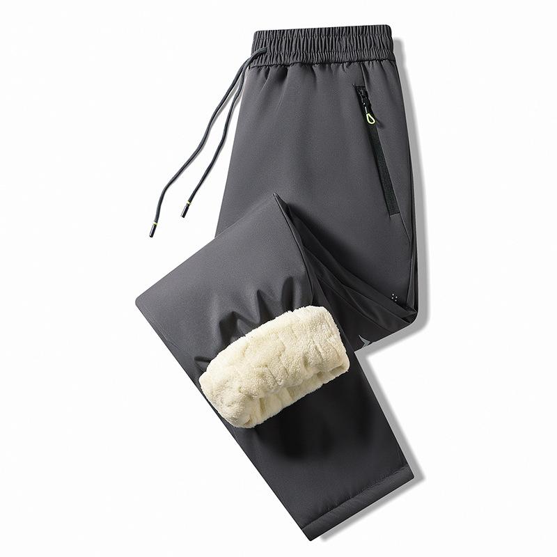 

Ветрозащитные и водонепроницаемые толстые хлопковые брюки для мужчин Зимние холодостойкие утепленные флисом повседневные брюки Термобрюки из овечьей шерсти для мужчин 10XL