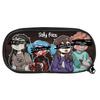 Student Pencil Case With Sally Face Cartoon Print Design Made Of Nylon For School And Office Use
