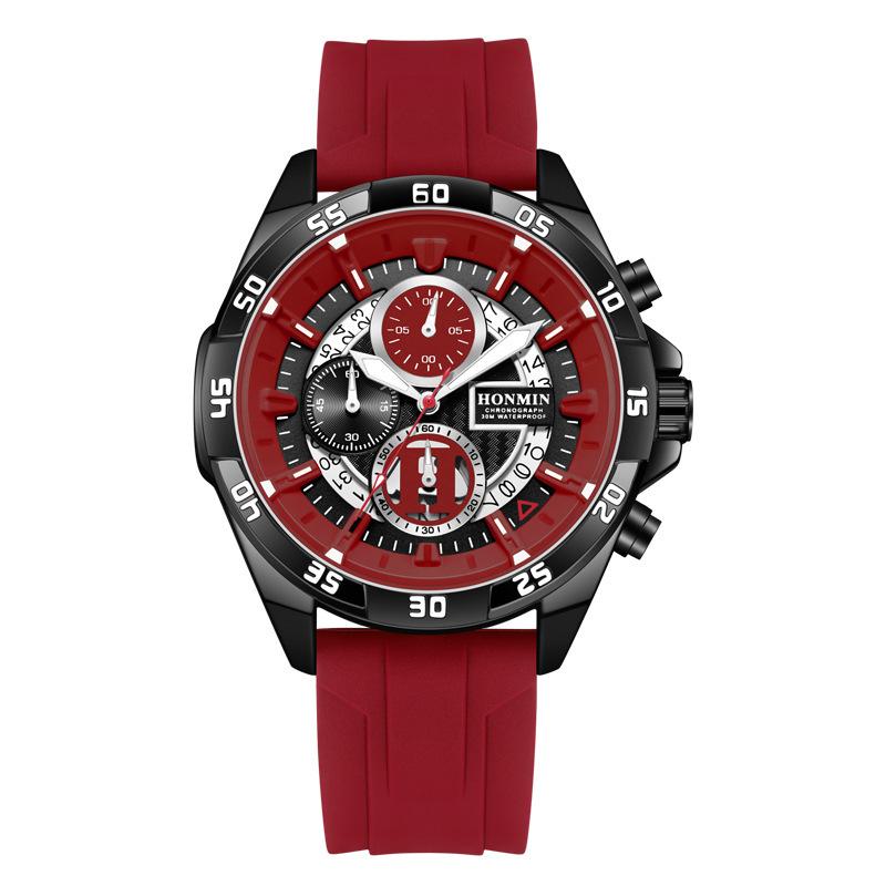 Fashion Trend Personalized Watch Outdoor Leisure Men S Watch Multi-Functional Quartz Watch Luminous Waterproof Large Dial Watch Men