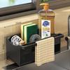 Automatic Drainage Sink Storage Rack Plastic Kitchen Wash Basin Soap Sponge Holder Bathroom Shampoo Organizer Towel Rack