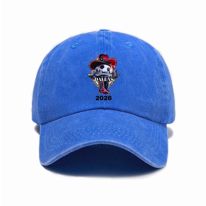2026 Dallas Football World Cup Washed Distressed Cap