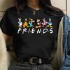 New Kawaii Anime Graphic T Shirt Women Summer Cute Friends T-shirt Funny 90s Tshirt Casual Short Sleeves Tops Tees Female