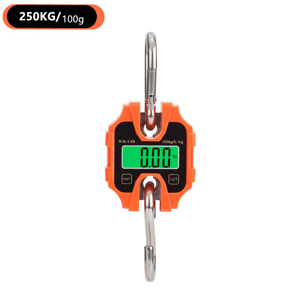 Industrial Detachable Portable Micro Crane Scale 100KG 250KG 50g Hanging Suitcase Digital Weigh Hook Electronic Scale Steel Tool