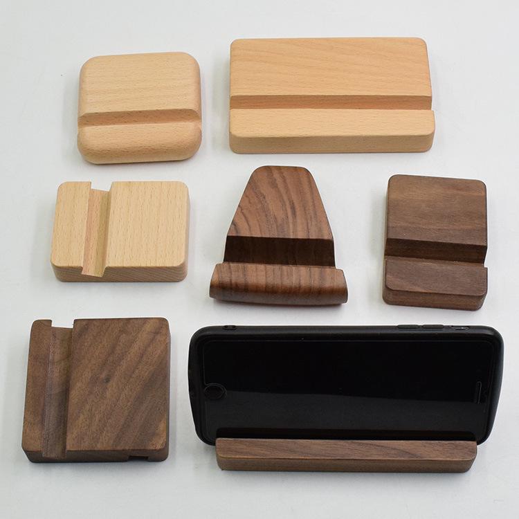 

Creative Beech Wood Desktop Stand for Phones & Tablets Beech Small 8*6*2cm (Single Slot)