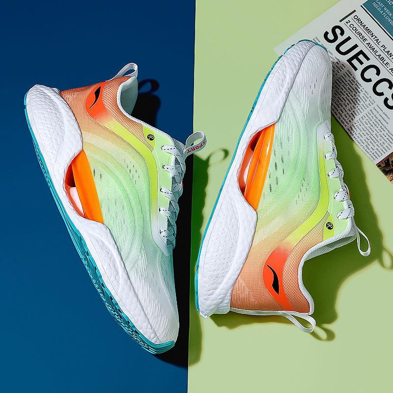 Flying Mesh Surface 19 Series Sports Shoes for Men Breathable Popcorn Soft Sole Cushioned College Student Leisure Running Shoes