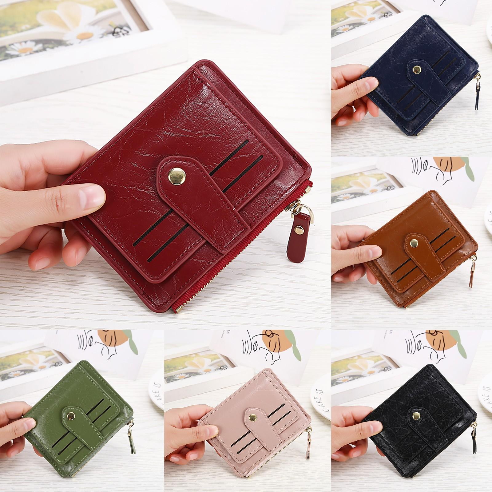 

Женская мода сплошной цвет кошелек с пряжкой портмоне сумка для кредитных карт