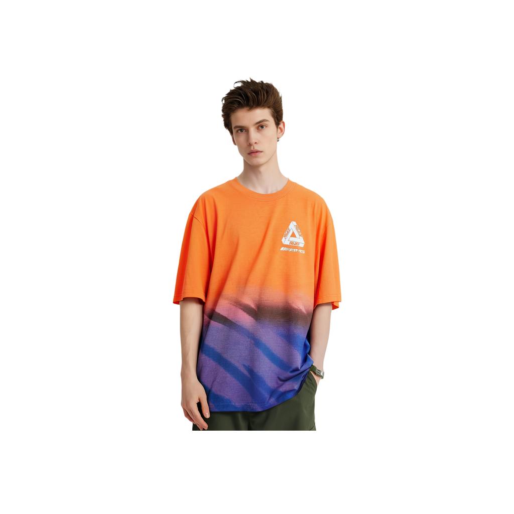 Palace X AMG 2.0 London T-Shirt Orange/Purple Unisex Tops Multi-Color P22AMGTS001