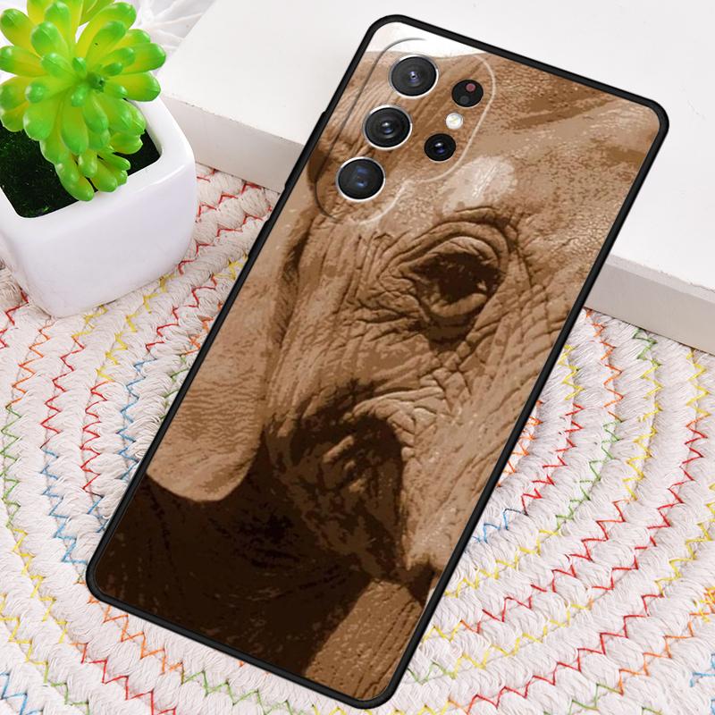 Elephant-Sepia Phone Case for Samsung Galaxy Note 10 Pro S26 Ultra S23 S24 FE S25 S21 S22 PLUS Shockproof Cove