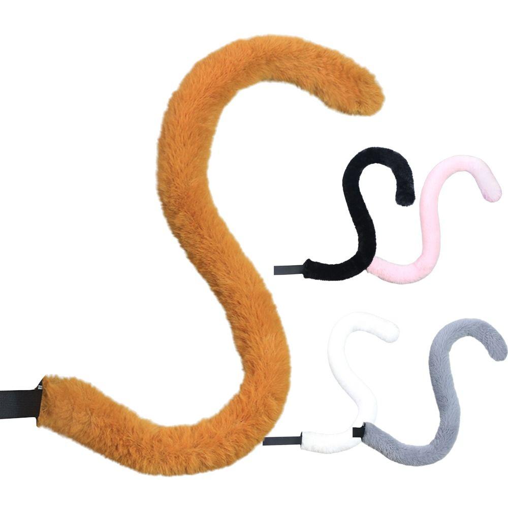 New Fluffy Plush Cosplay Cat Tail Long Lovely Cosplay Prop Handmade Cute Anime Cosplay Accessories Halloween